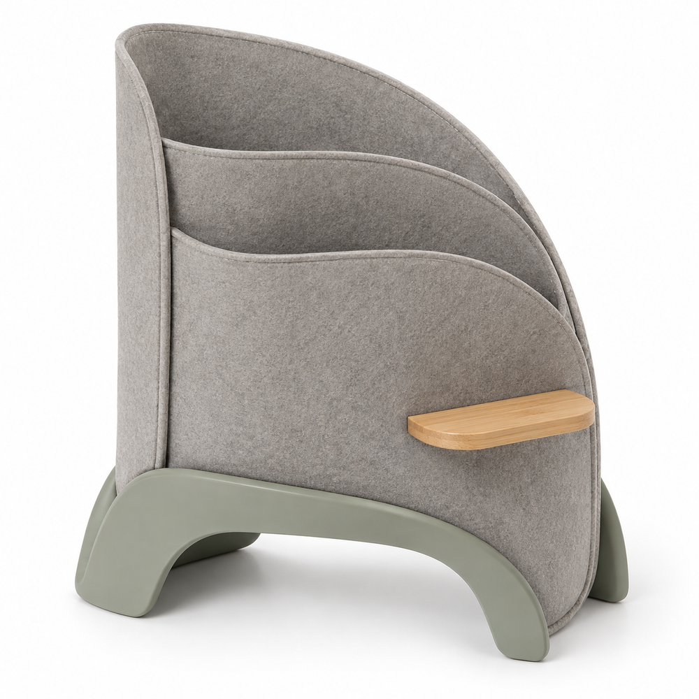 Moon-Pocket Freestanding Bedside Storage Caddy