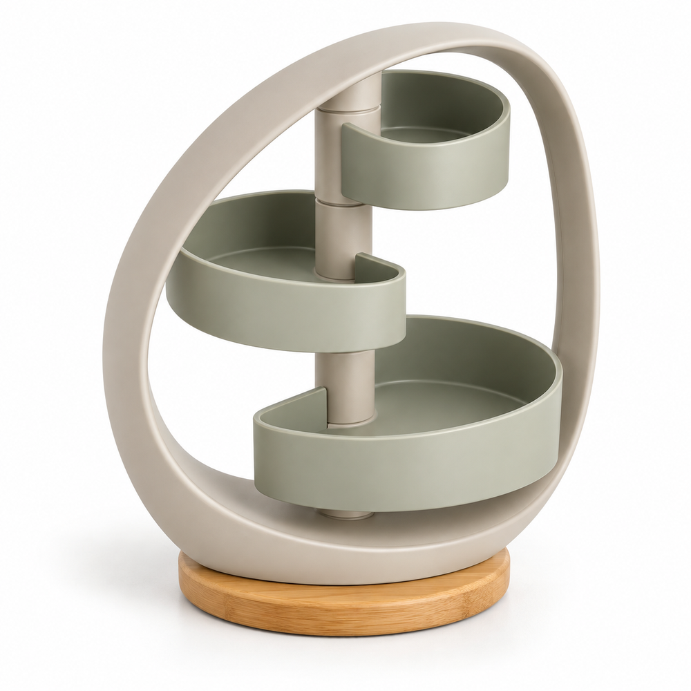 Halo Pivot Three-Tier Vanity Organizer