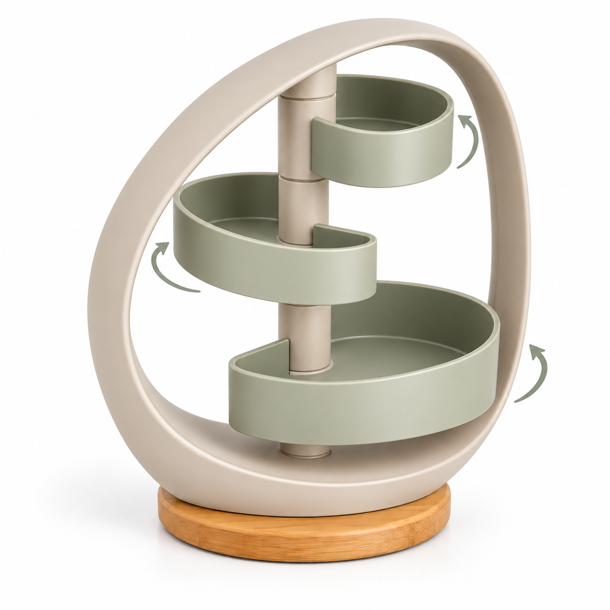 Halo Pivot Three-Tier Vanity Organizer