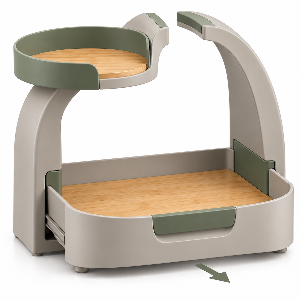 Split-Arch Two-Tier Under-Sink Organizer