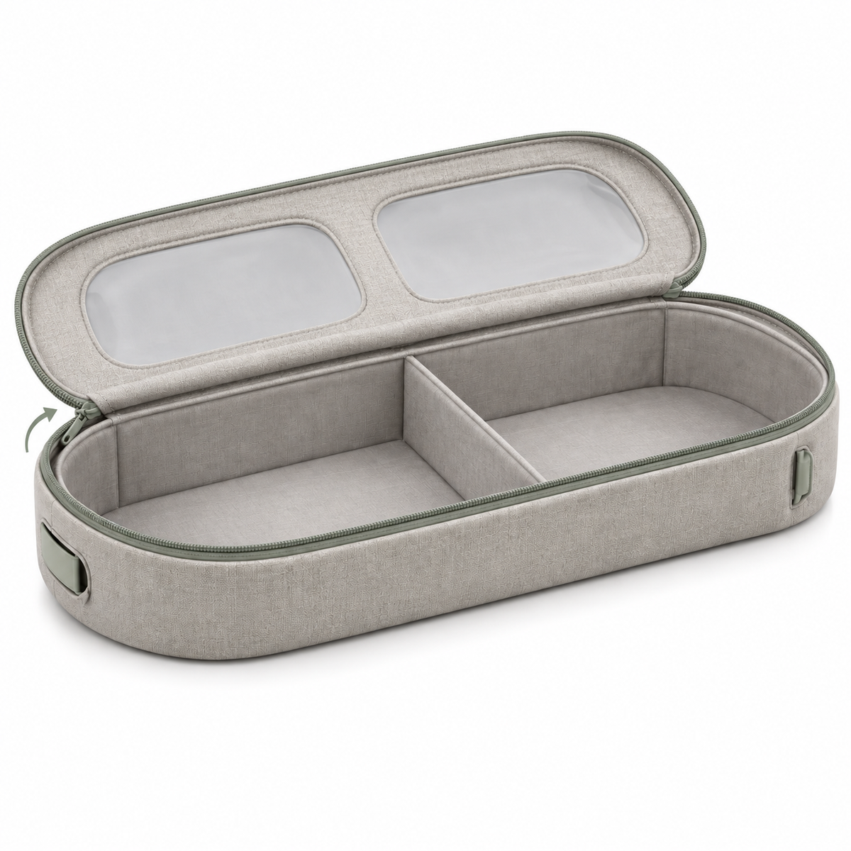 Twin-Portal Under-Bed Storage Case with Dual Windows