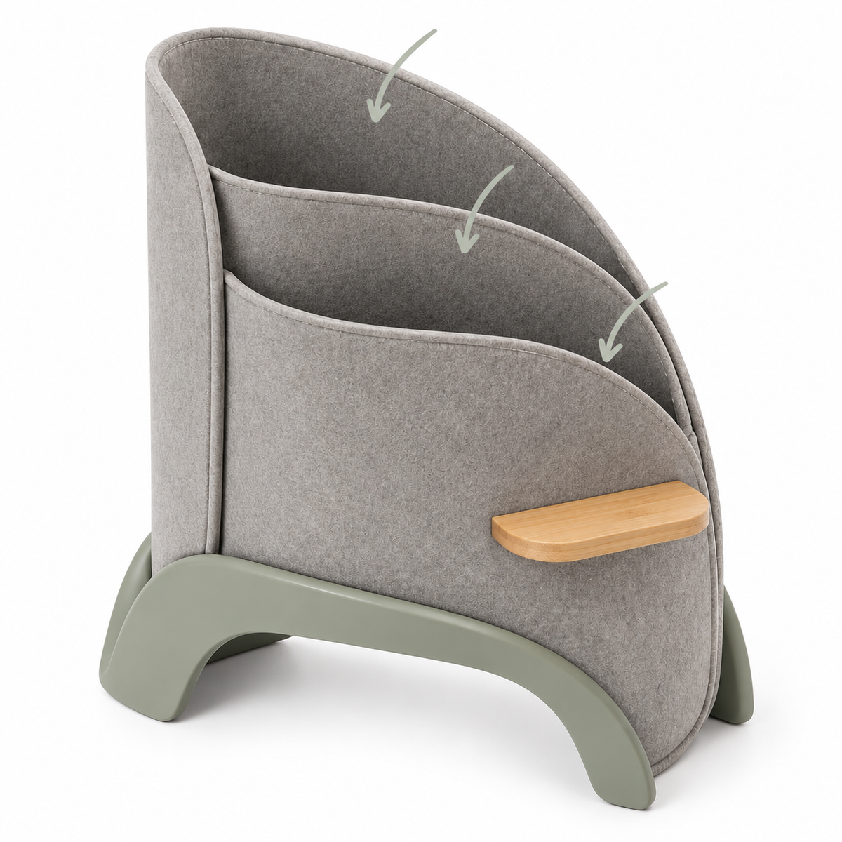 Moon-Pocket Freestanding Bedside Storage Caddy