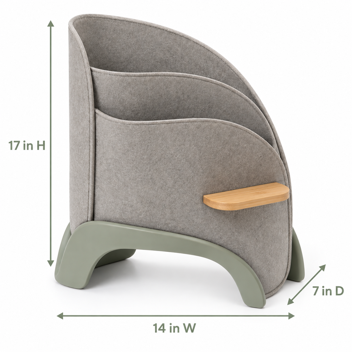 Moon-Pocket Freestanding Bedside Storage Caddy
