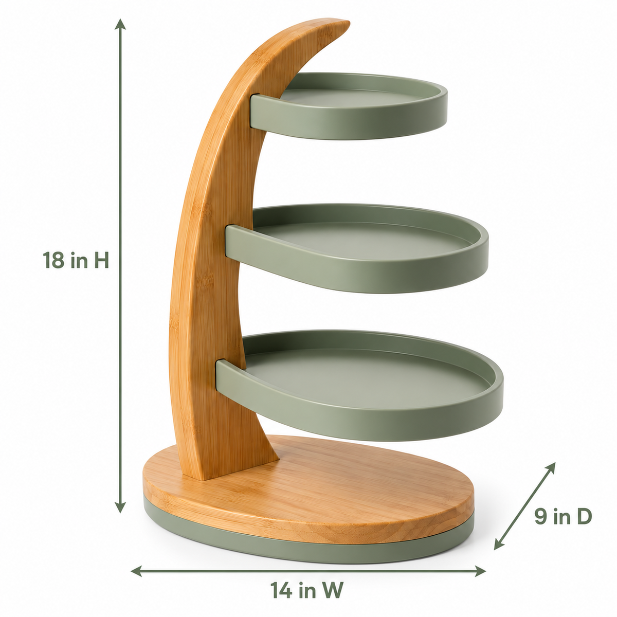 Orbit Three-Tier Countertop Spice Organizer