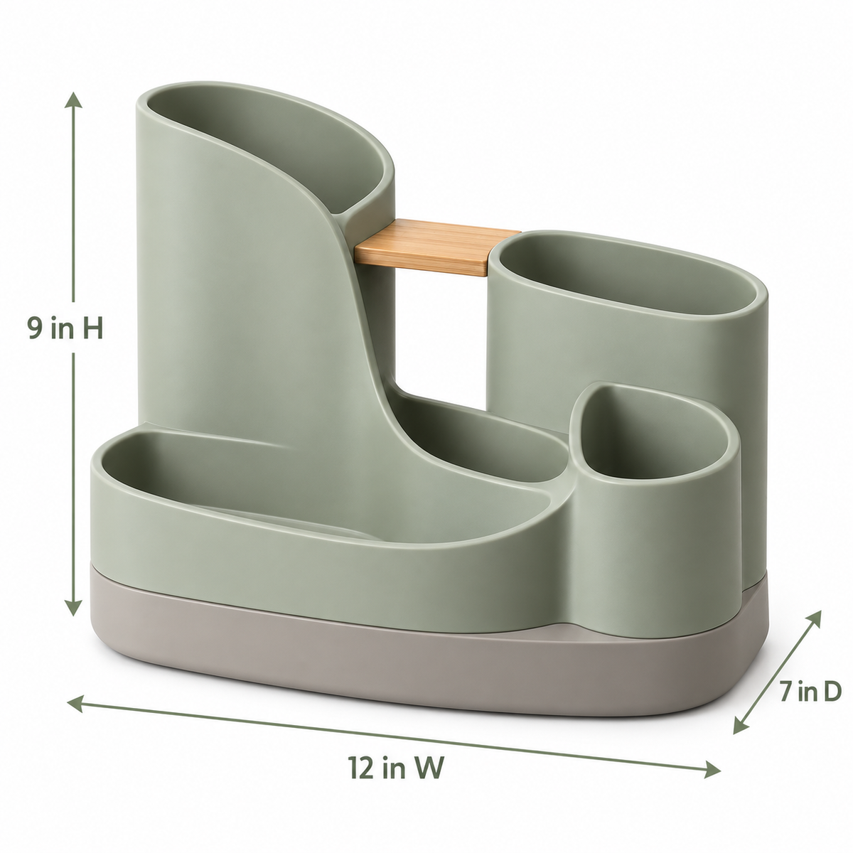 Ribbon-Loop Multi-Compartment Pen Organizer
