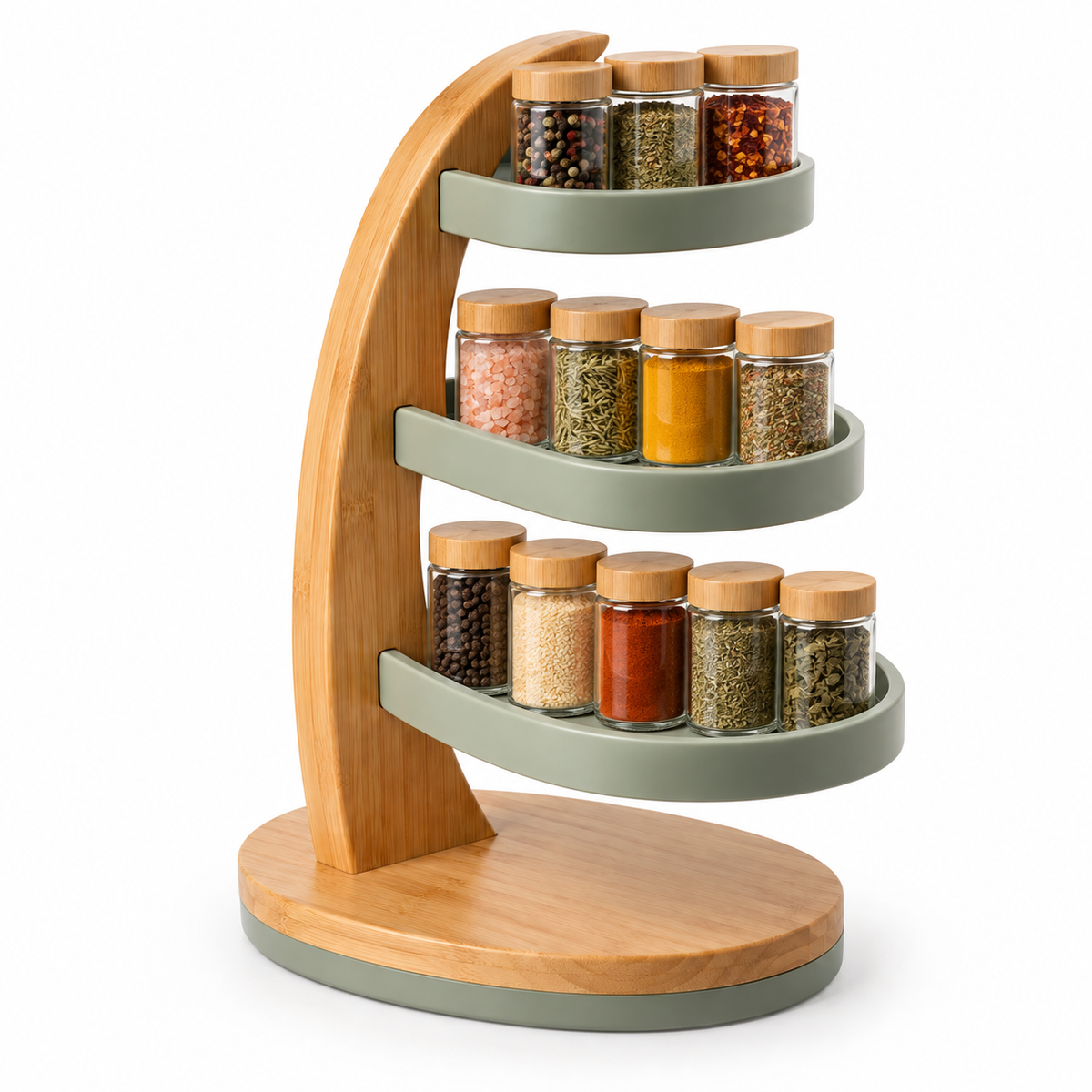Orbit Three-Tier Countertop Spice Organizer